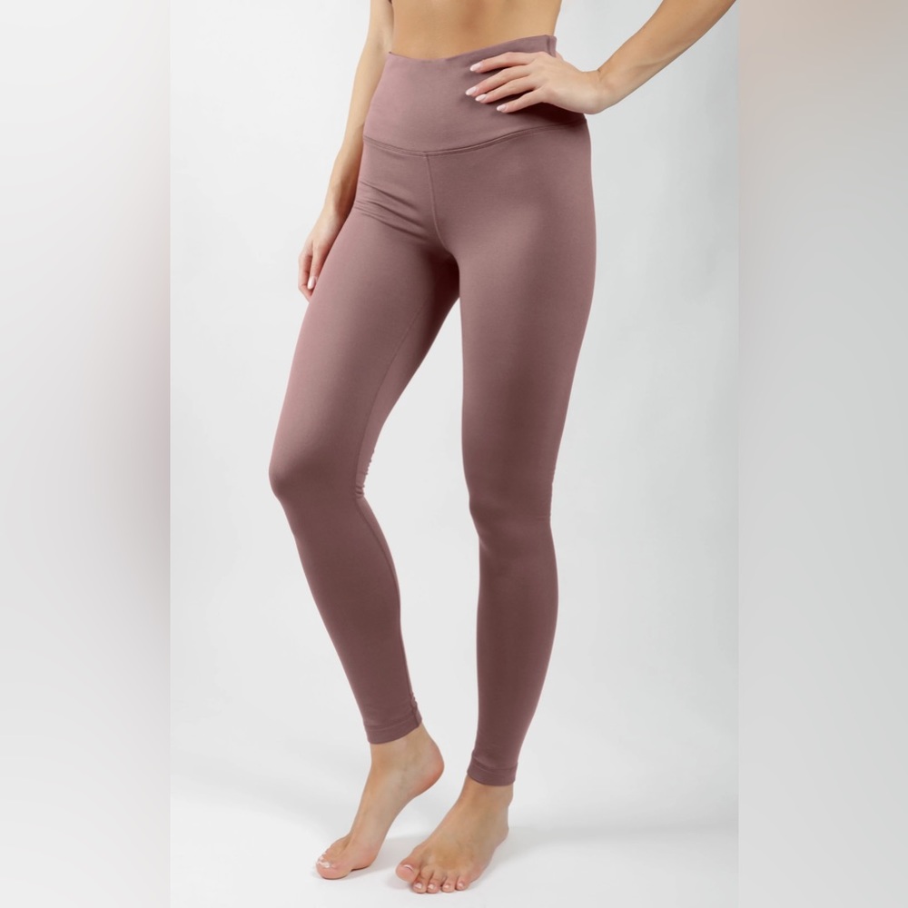 90° Degree by Reflex super stretch dusty rose/ mauve leggings size small